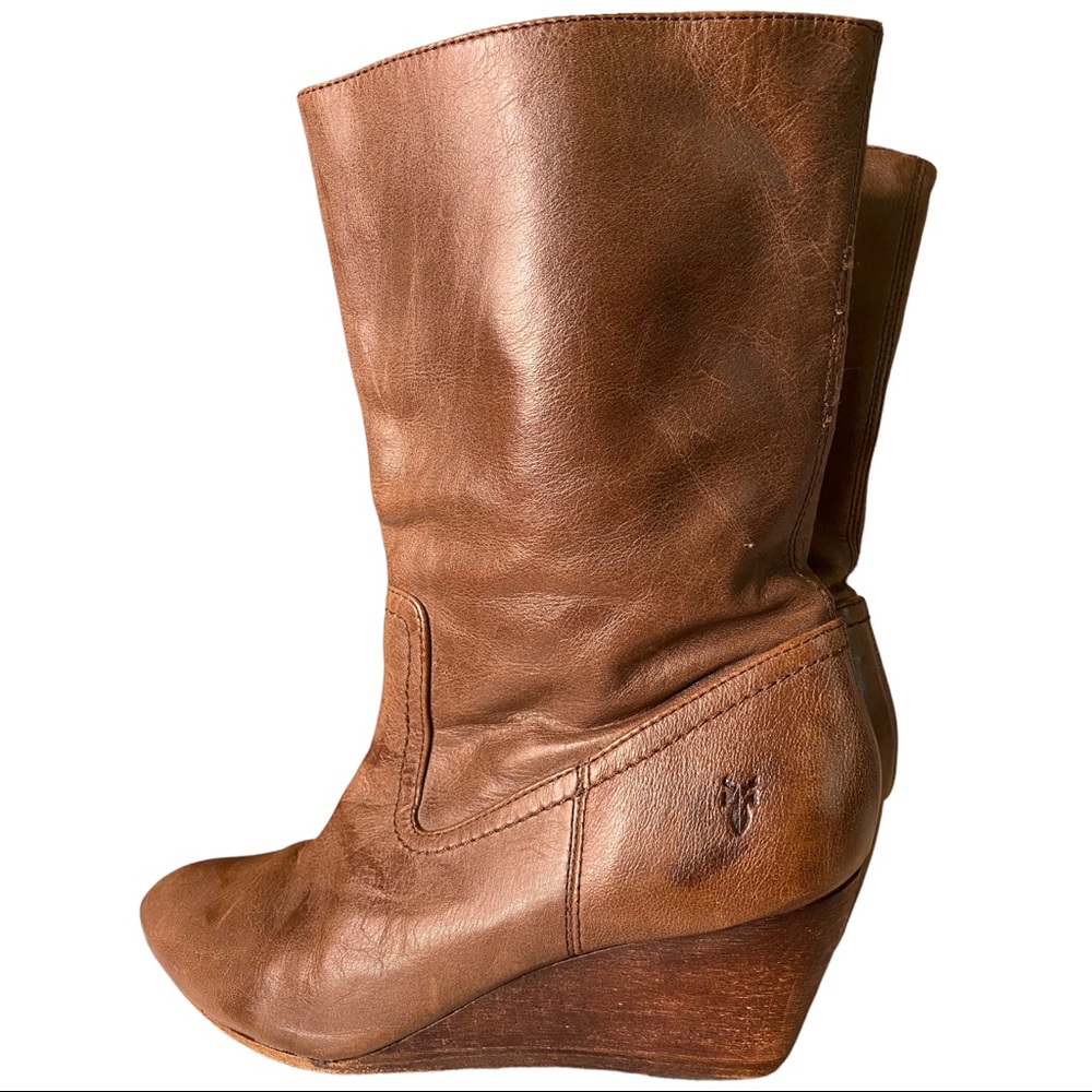 FRYE Missy Short Boots Brown